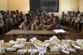 School materials distribution in an Afri...